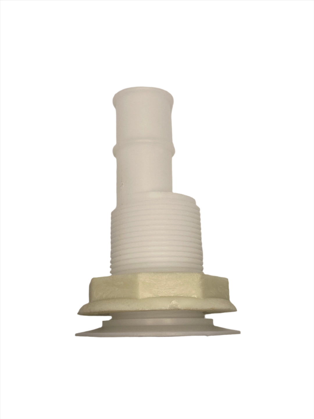 1 1/8 " Short Thread Drain - White
