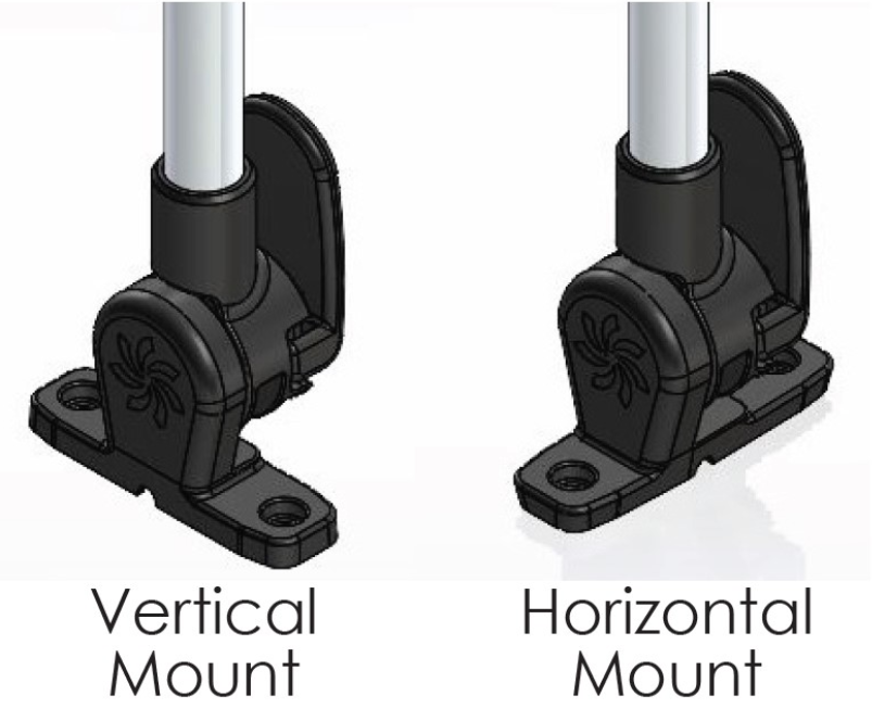 12" Horizontal Pole Mounted Navigation Light with Cam Lock