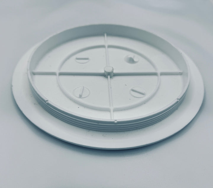6" Solid White Inspection Port Cover