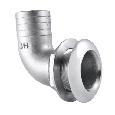 Stainless Steel 1" 90 Degree Short Thru Hull