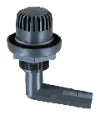 Black Plastic Elbow Fluted Tank Vent