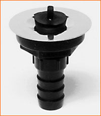 3/4" HB straight chrome drain w- stopper