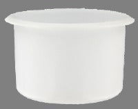 Extra large white cup holder, no drain