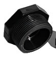1 1/2" threaded plug