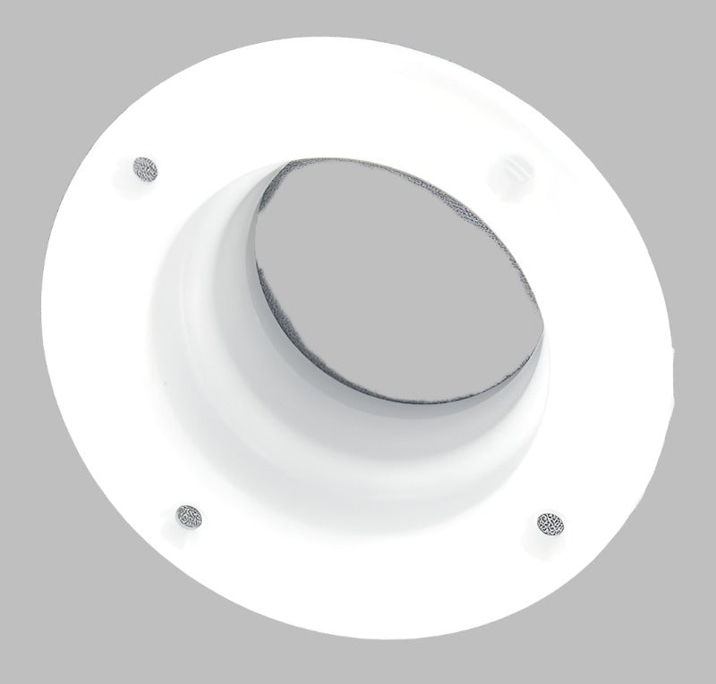 2" ID White Trim Ring with extension