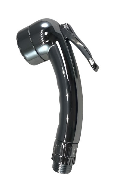 Stowaway transom shower chrome sprayer