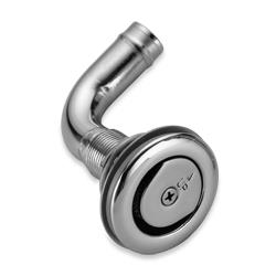 Stainless steel flush mount elbow tank vent