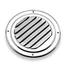 Flush Stainless Steel 4" Vent Grill with Screen