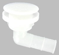 Elbow drain with screen 1" hose barb