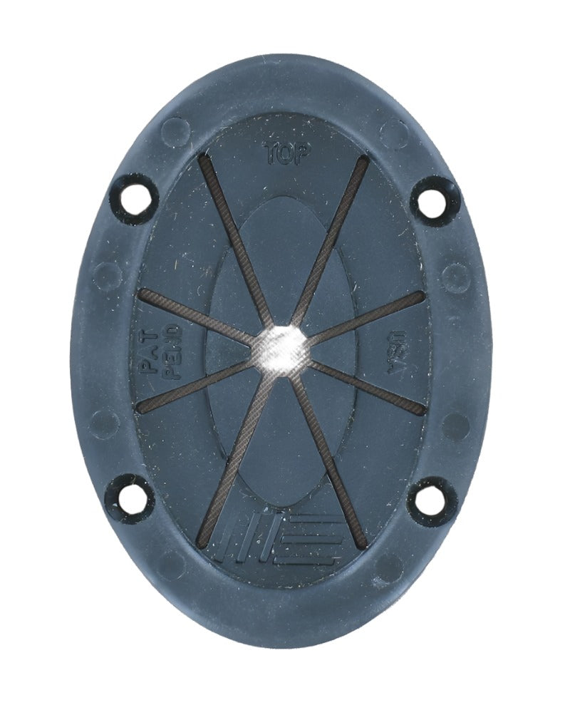 Small black oval rod holder