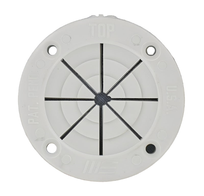 Small white round rod holder