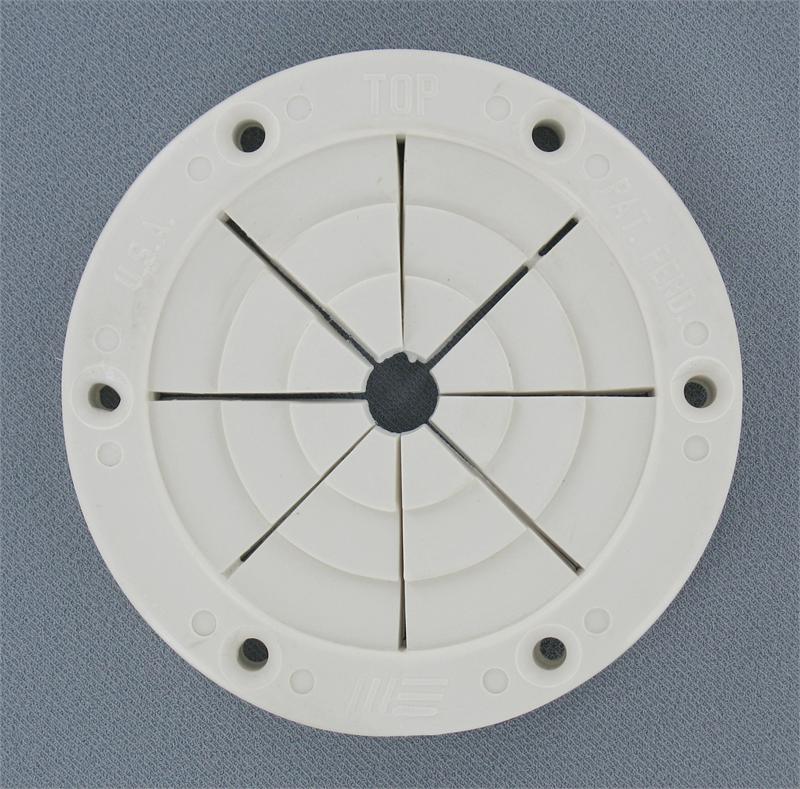 Large white round rod holder