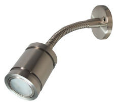 Flexible Brushed Nickel LED Reading Light