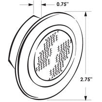 Chrome recessed mount Decor LED light
