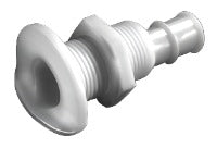 Straight L head drain, round lip, 3/4" hose barb