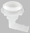 Elbow thru hull, 3/4" hose barb