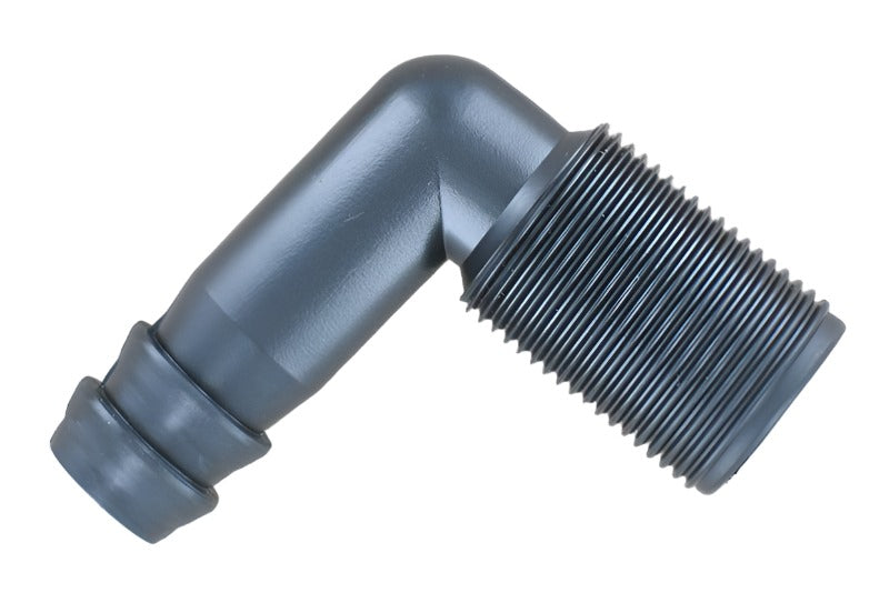 3/4" hose barb x 3/4" MPT elbow fitting