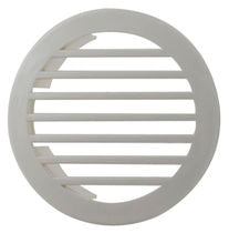 White plastic domed vent grill fits 3" hose