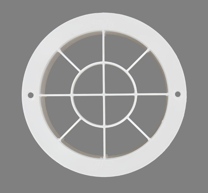 Vent Grill fits 4" hose, white max flow