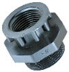 1" female pipe thread to 1-1-4" male pipe thread adapter