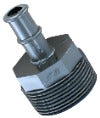 1 1/4" male pipe thread x 5/8" hose barb adapter