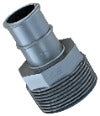 1 1/4" male pipe thread x 1" hose barb adapter