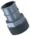 1 1/4" male pipe thread x 1 1/4" hose barb adapter