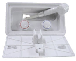 White transom shower spray handle