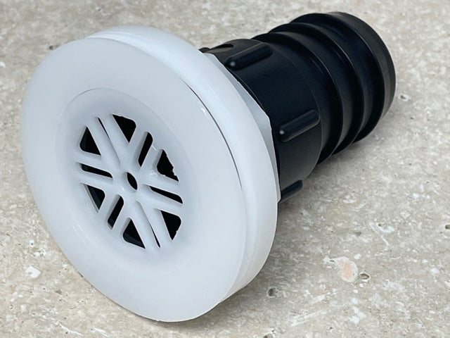 straight 1 1/2" drain with screen