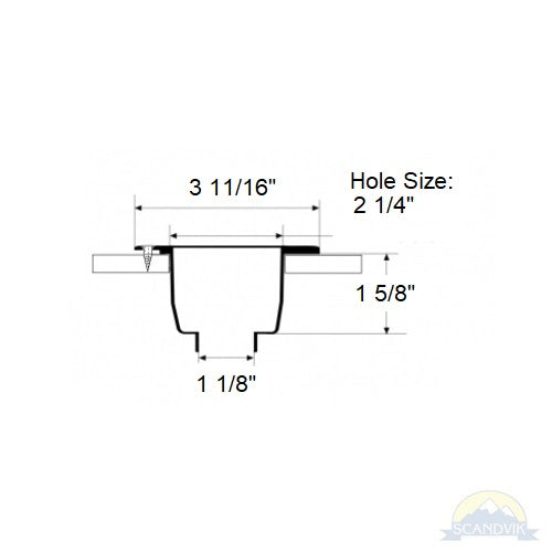 Recessed Shower Control - Cold