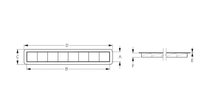 Sea-Dog Line 8-Slot Recessed Louvered Stainless Steel Boat Vent