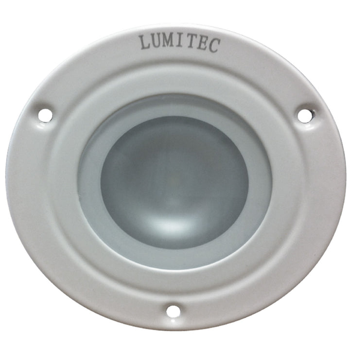 Lumitec Shadow  Flush Mount Down Light  White Finish  3Color RedBlue NonDimming wWhite Dimming 114128