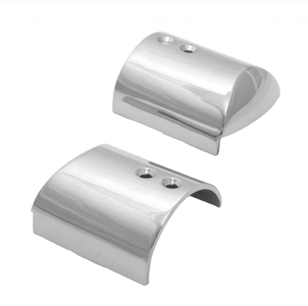 High Profile End Cap, Right – 316 Stainless Steel / Bright Polished
