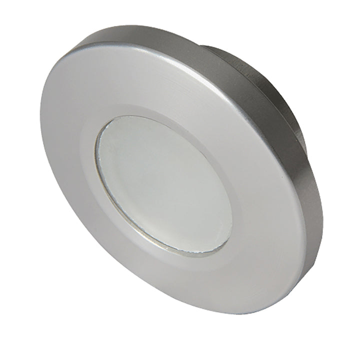 Lumitec Orbit Spectrum Flush Mount Down Light  Brushed Housing  White Dimming  RedBlue NonDimming 112507