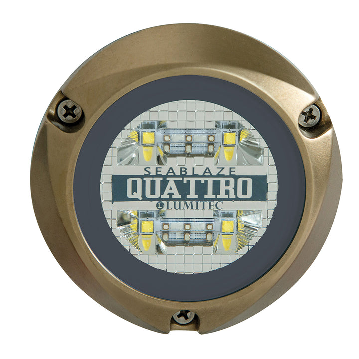 Lumitec SeaBlaze Quattro LED Underwater Light  Dual Color  WhiteBlue 101511