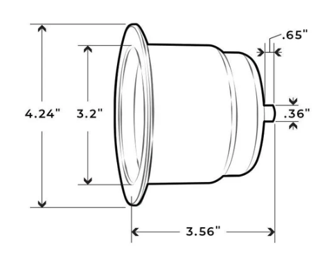 Stainless Steel rim drink holder