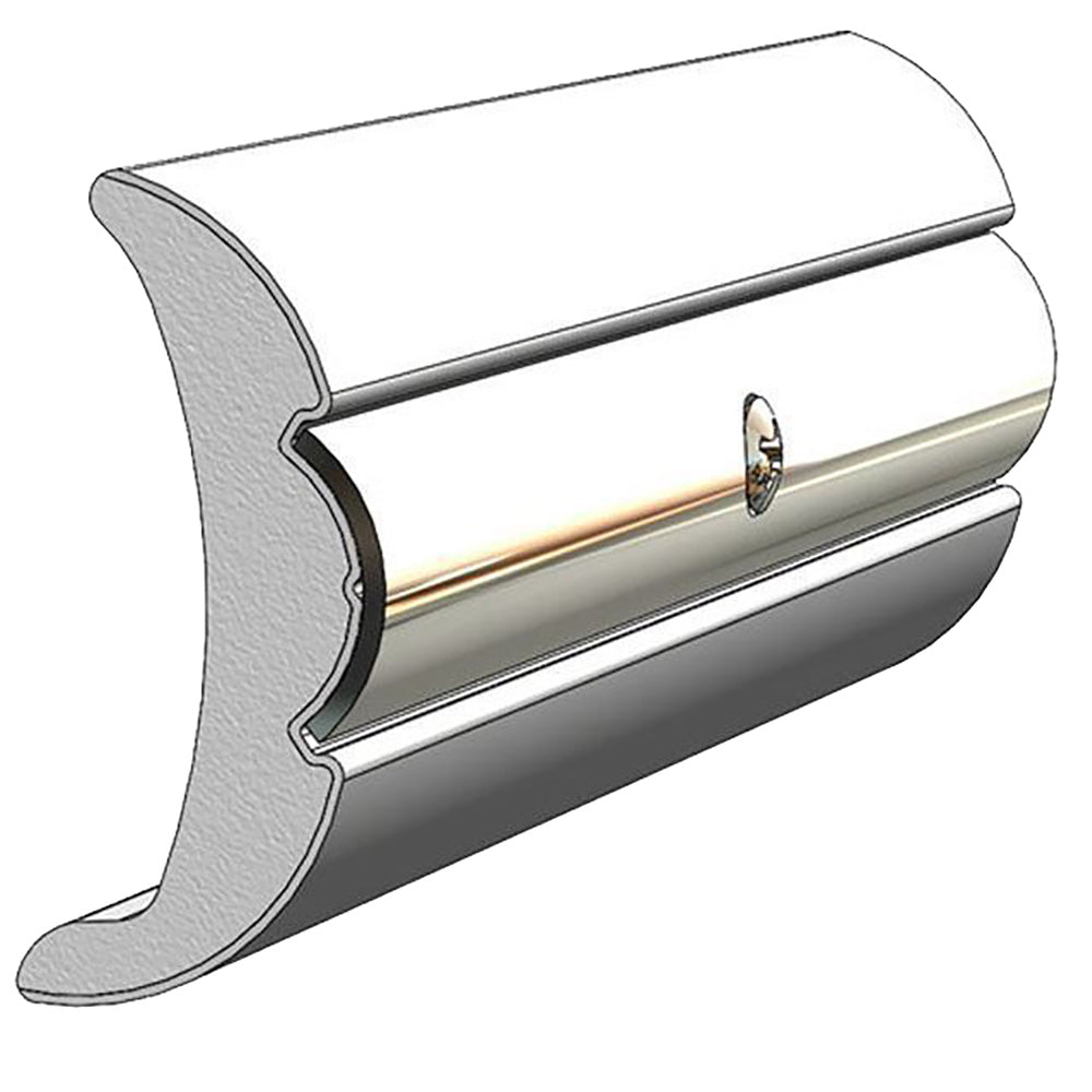 TACO Rigid Vinyl FlexCore Rub Rail 2 x 78  Frosty White 60 V219906WHC60D1