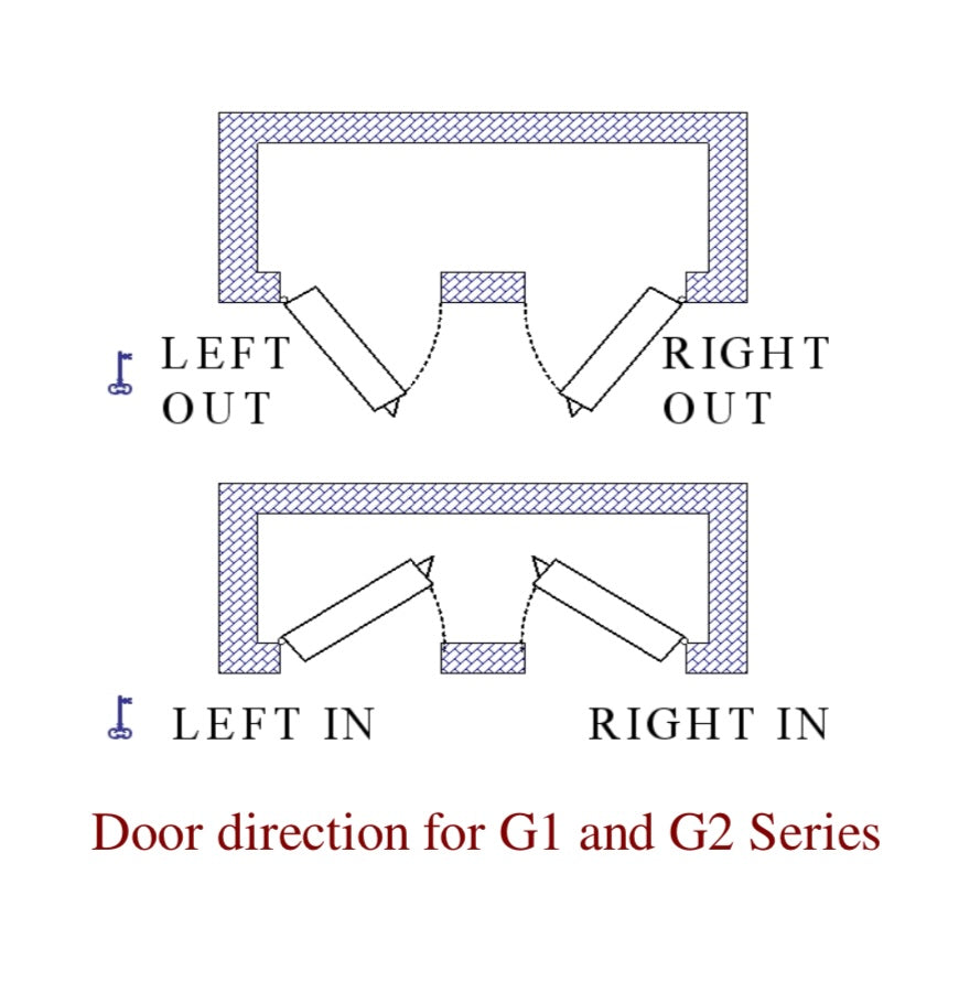 Door Handle with Deadbolt/Key Left Outward