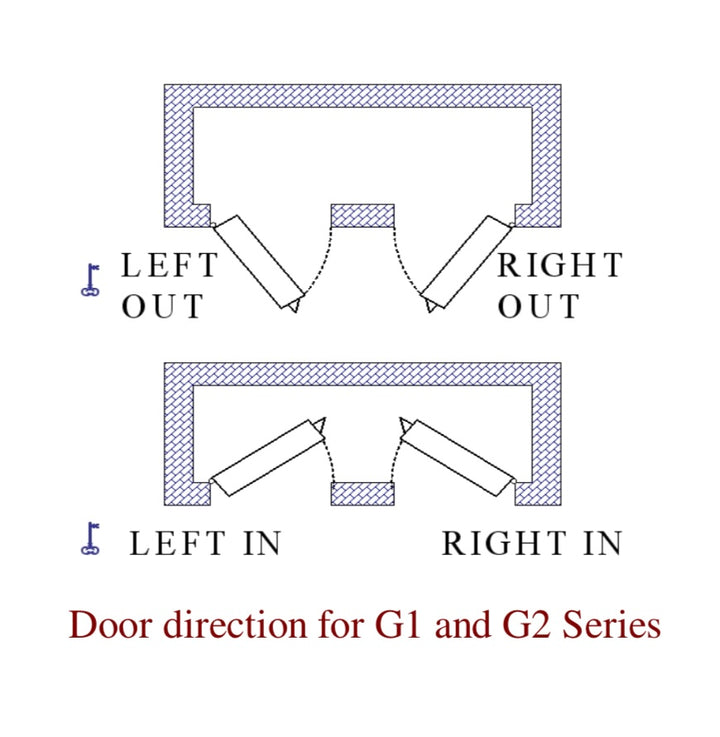 Door Handle with Deadbolt/Key Left Outward