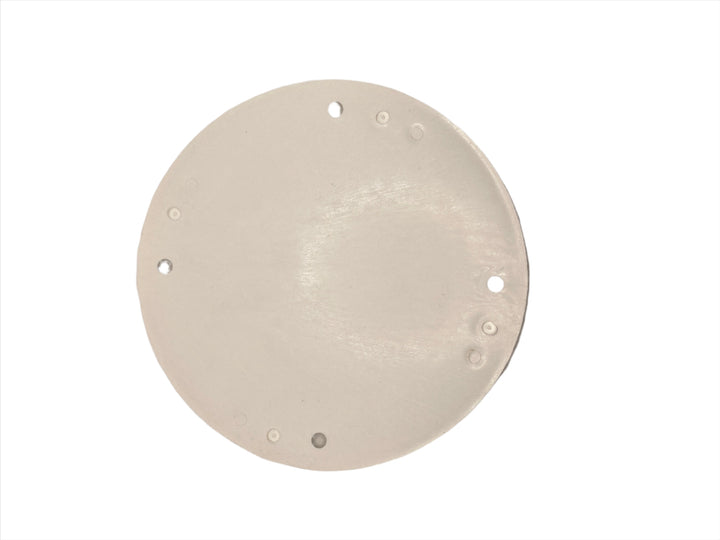 5 5/8" White Screw-Down Deck Plate