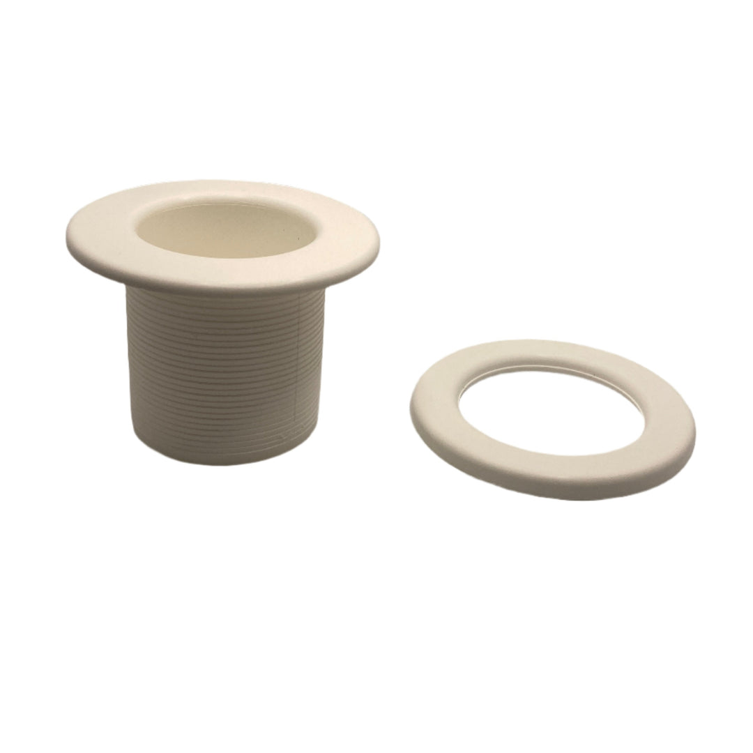 White T-Top Rod Pass Through Grommet Set