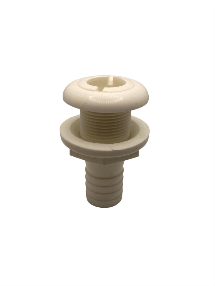 1-1/8" Through Hull 1-3/4" Thread - White