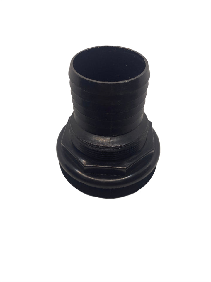 2" Scupper With Flap - Black