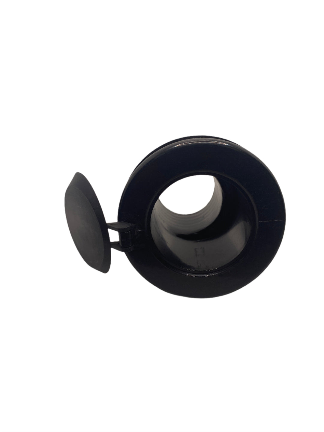 2" Scupper With Flap - Black