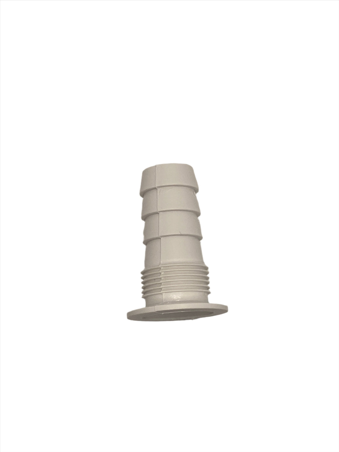 5/8" Flush Impact Drain With Barb - White