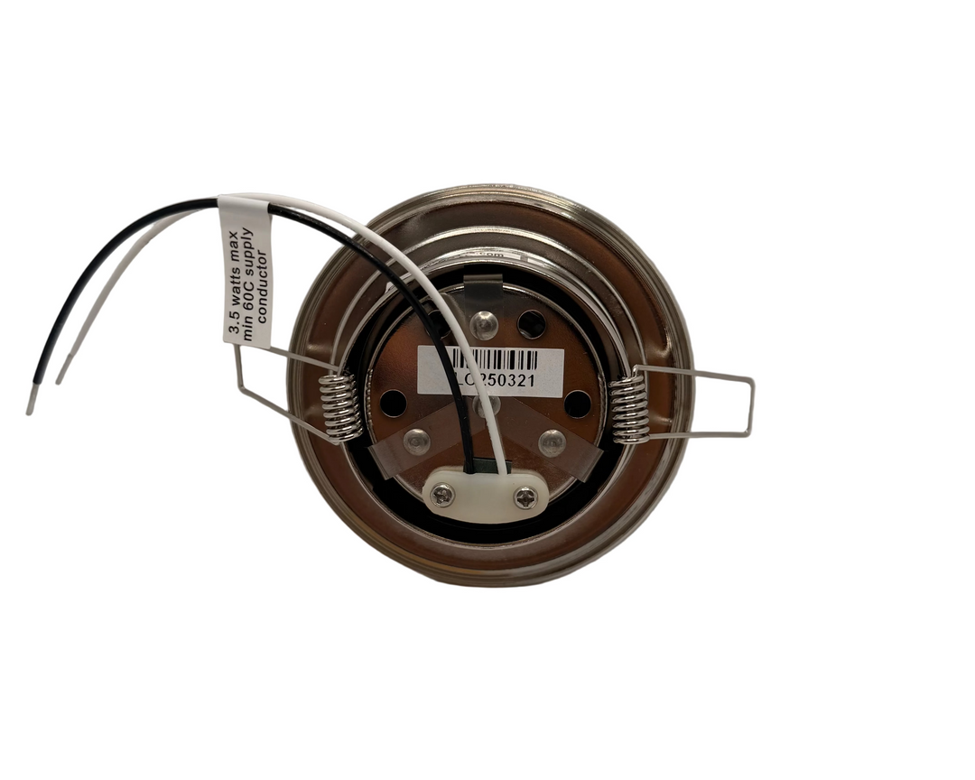Brushed nickel deluxe recessed mount LED light