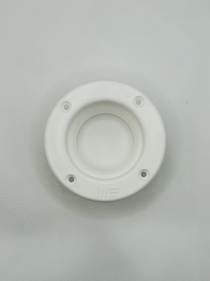 2" ID White Trim Ring with extension