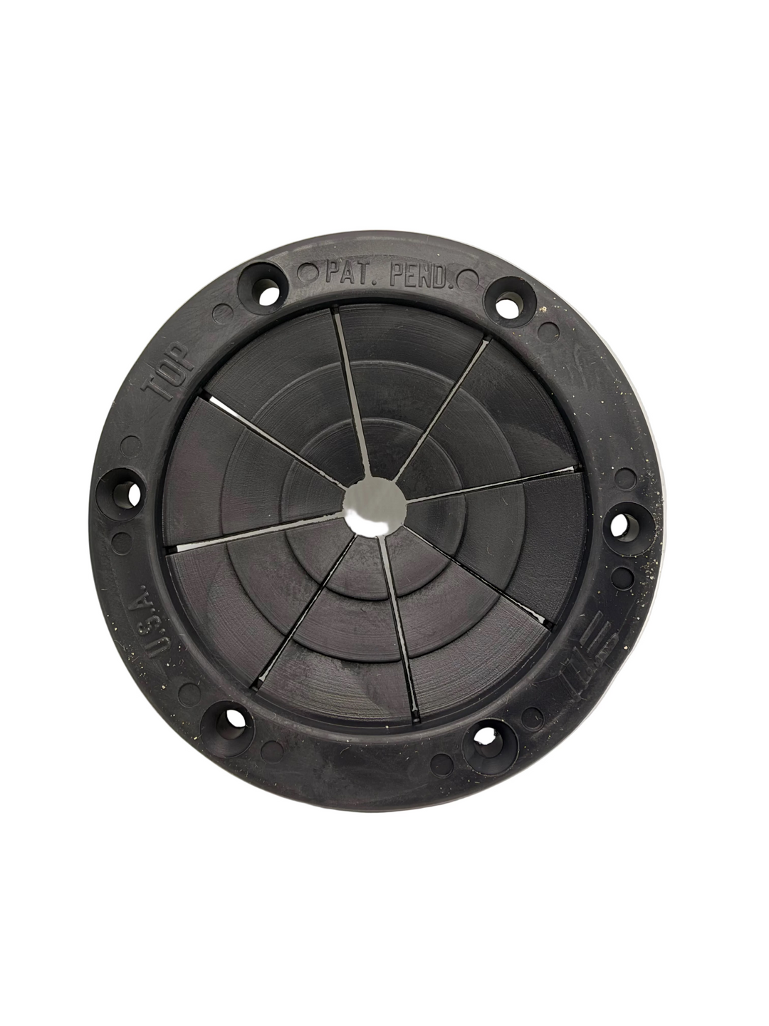 Large black round rod holder