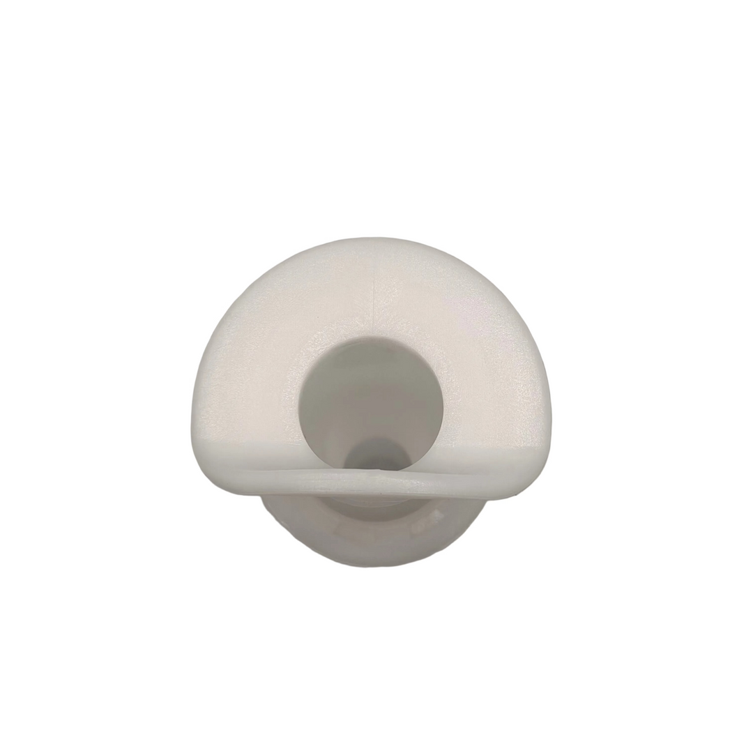 Straight L head drain, round lip, 3/4" hose barb