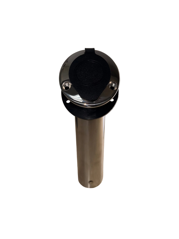 Stainless Rod Holder - 30 degree angled with cap